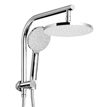 Cefito Rain Shower Head Set with Handheld High Pressure Chrome