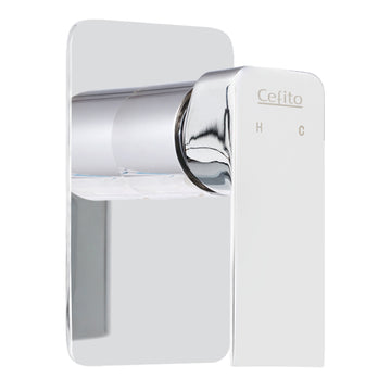 Cefito Shower Mixer Tap Wall Mounted Polished Chrome