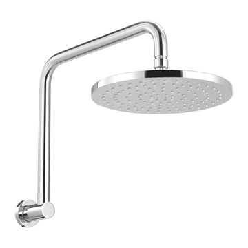 High Pressure Rain Shower Head 9 inch Chrome Wall Mounted Solid Brass