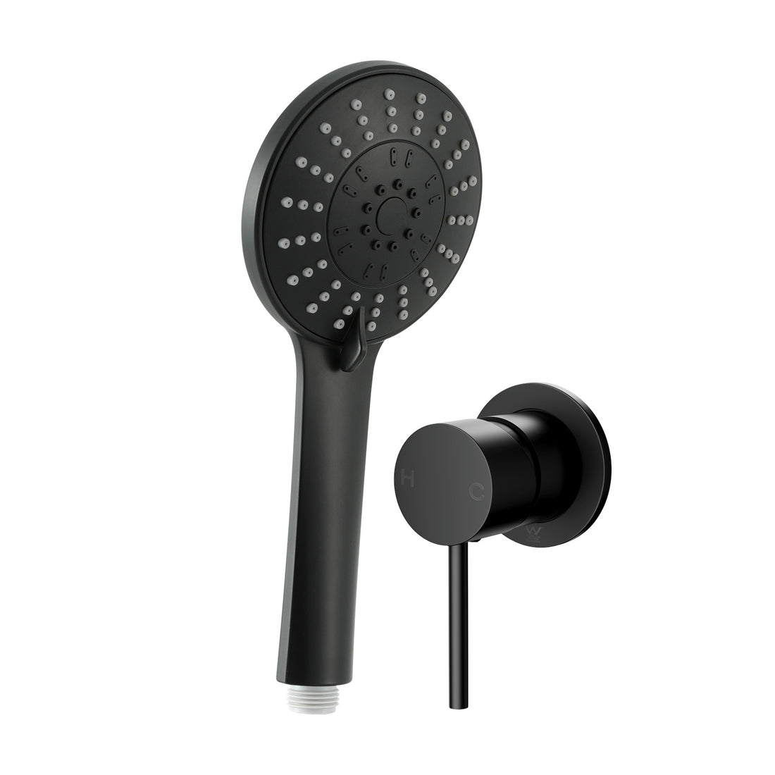 Cefito 4.5in Handheld Shower Head Round with Wall Mixer Chrome