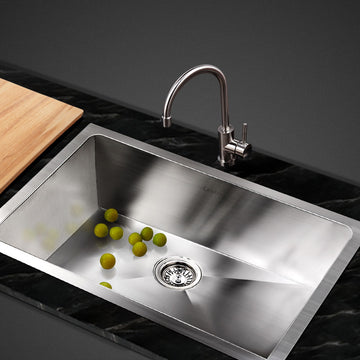 Cefito Kitchen Sink 45x30cm 304 Stainless Steel Single Bowl Silver