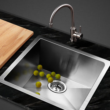 Cefito Kitchen Sink 44x44cm 304 Stainless Steel Single Bowl Silver