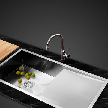 Cefito 96x45cm Stainless Steel Single Bowl Kitchen Sink Silver