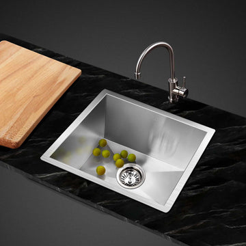 Cefito Kitchen Sink 36x36cm Stainless Steel Nano Basin Silver