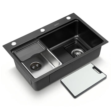 Cefito 304 Stainless Steel Bar Sink Millet Grain Black 68cm