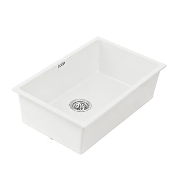 Cefito Granite Stone Kitchen Sink Single Bowl White 70cm
