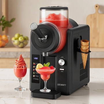 Devanti 2L Slushie and Ice Cream Maker Black