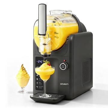 Devanti 5in1 Slushie and Ice Cream Maker with Compressor 2L Grey