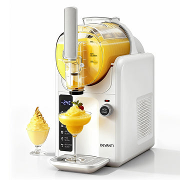Devanti 5in1 Slushie and Ice Cream Maker with Compressor 2L White