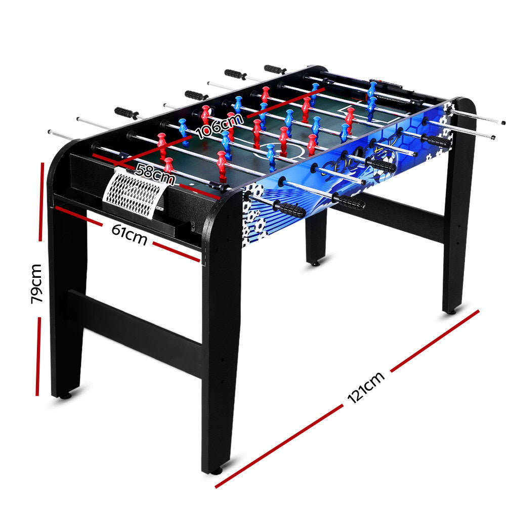 Foosball Table for Home Family Game Room Blue
