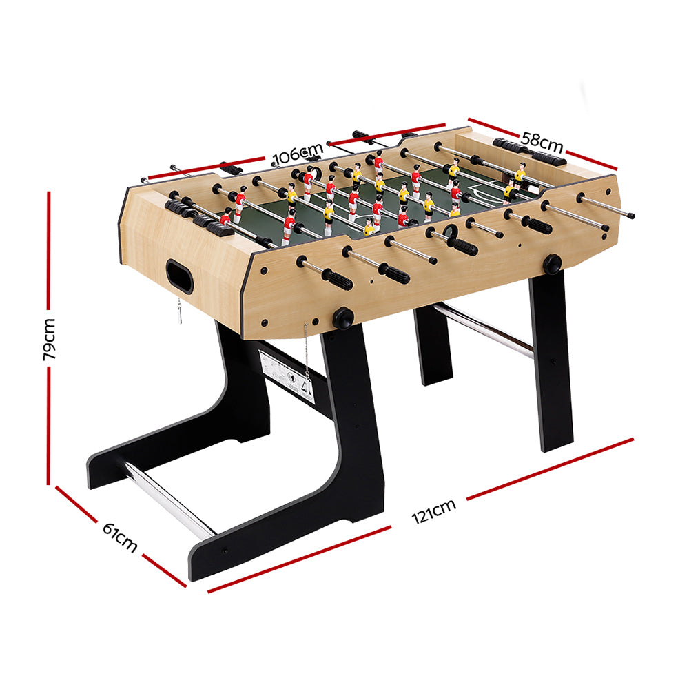 Foosball Table with Foldable Design for Home Game Room