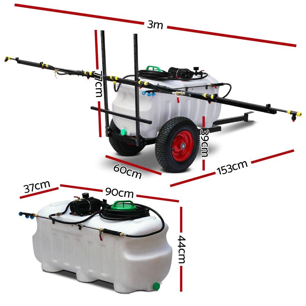 Giantz ATV Weed Sprayer 100L Trailer with 3M Boom