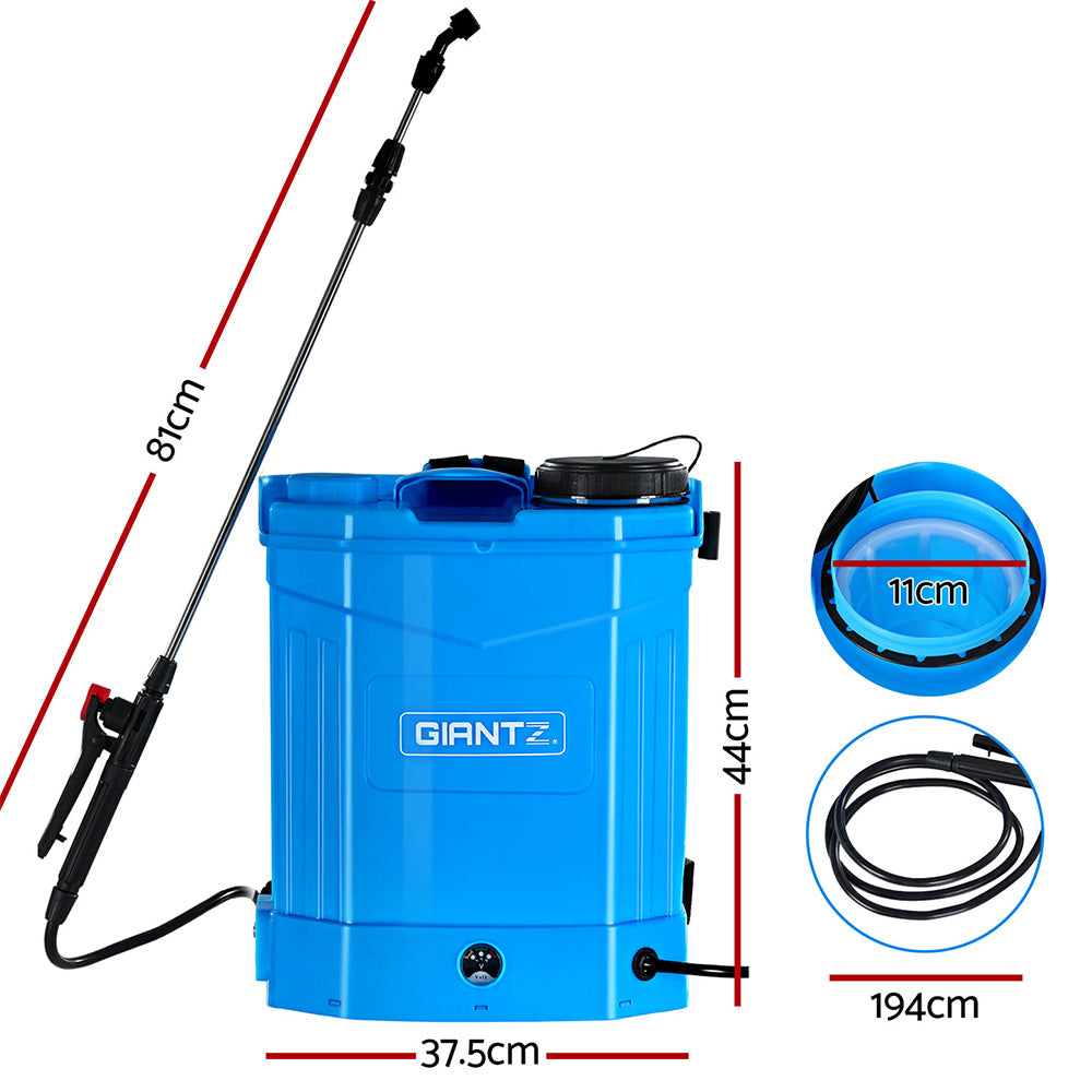 Giantz Electric Backpack Weed Sprayer 16L 12V