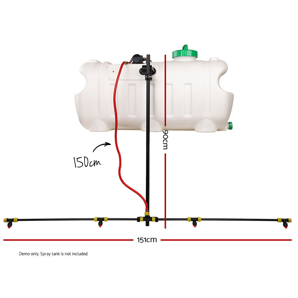 Giantz Adjustable Spray Boom 151cm 4 Nozzles ATV