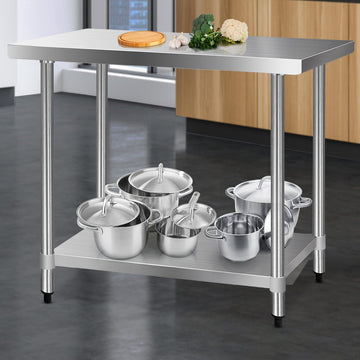 Cefito Commercial Grade Stainless Steel Kitchen Bench 304