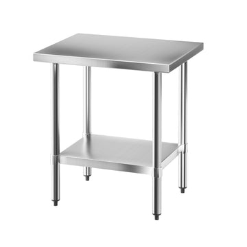 Cefito Stainless Steel Kitchen Work Table 610x760mm Commercial Grade