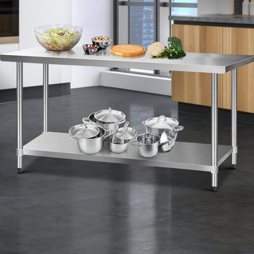 Cefito Stainless Steel Kitchen Bench 1829mm