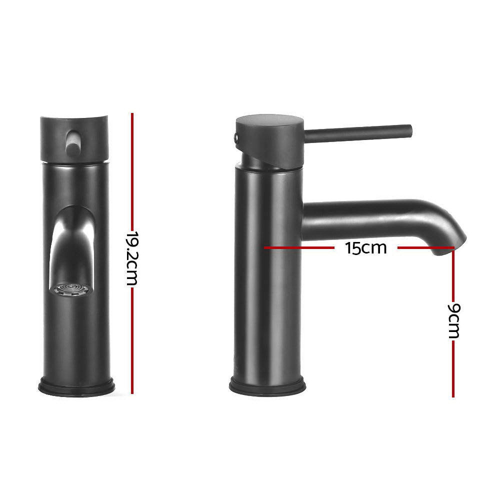 Cefito Basin Mixer Tap Round Design Matte Black