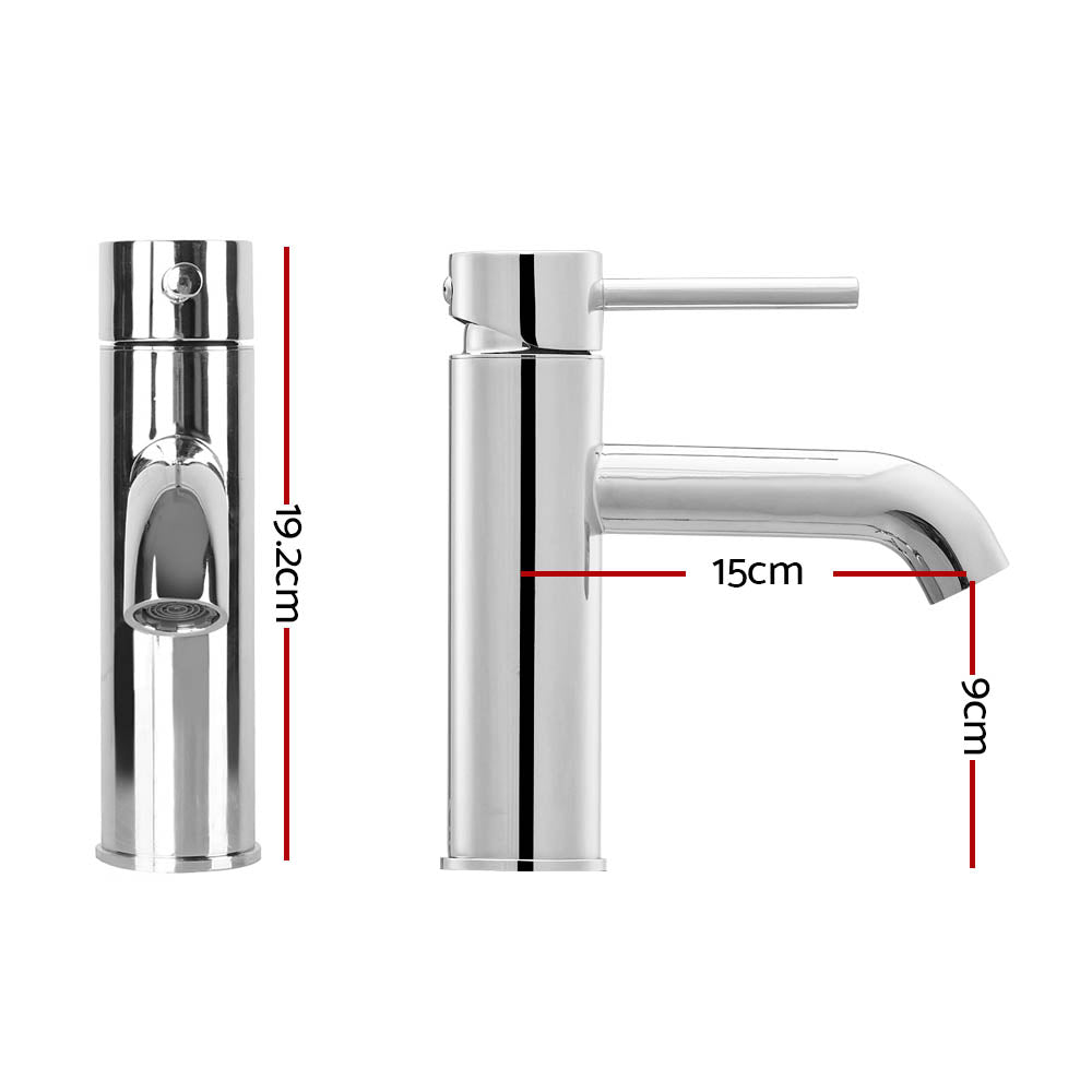 Cefito Bathroom Basin Mixer Tap Round Faucet Polished Chrome
