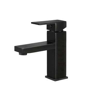 Cefito Square Basin Mixer Tap Black Matte Bathroom