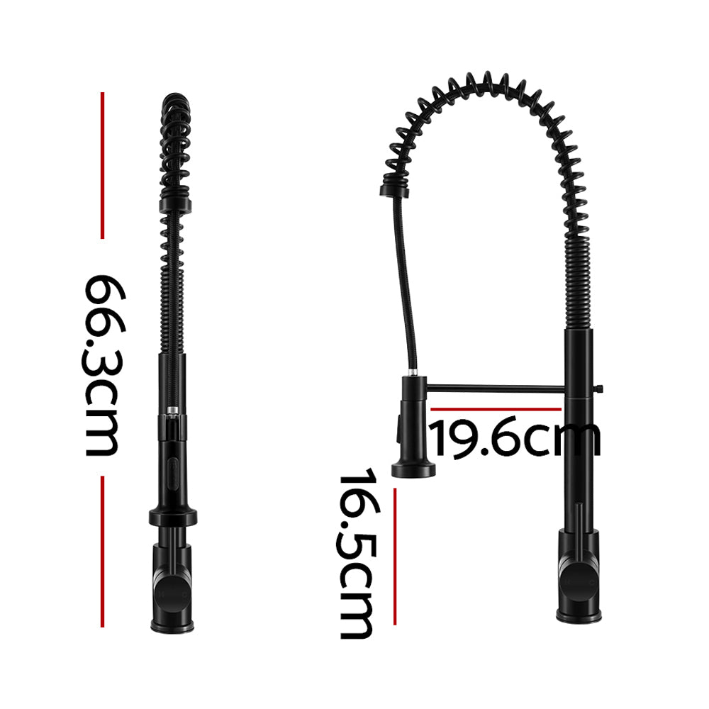 Cefito Pull-Out Kitchen Mixer Tap WELS 5 Star Black