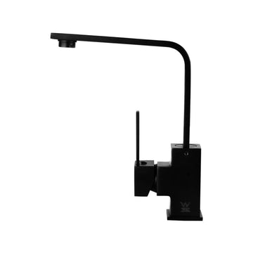 Cefito Square Gooseneck Kitchen Mixer Tap Matt Black