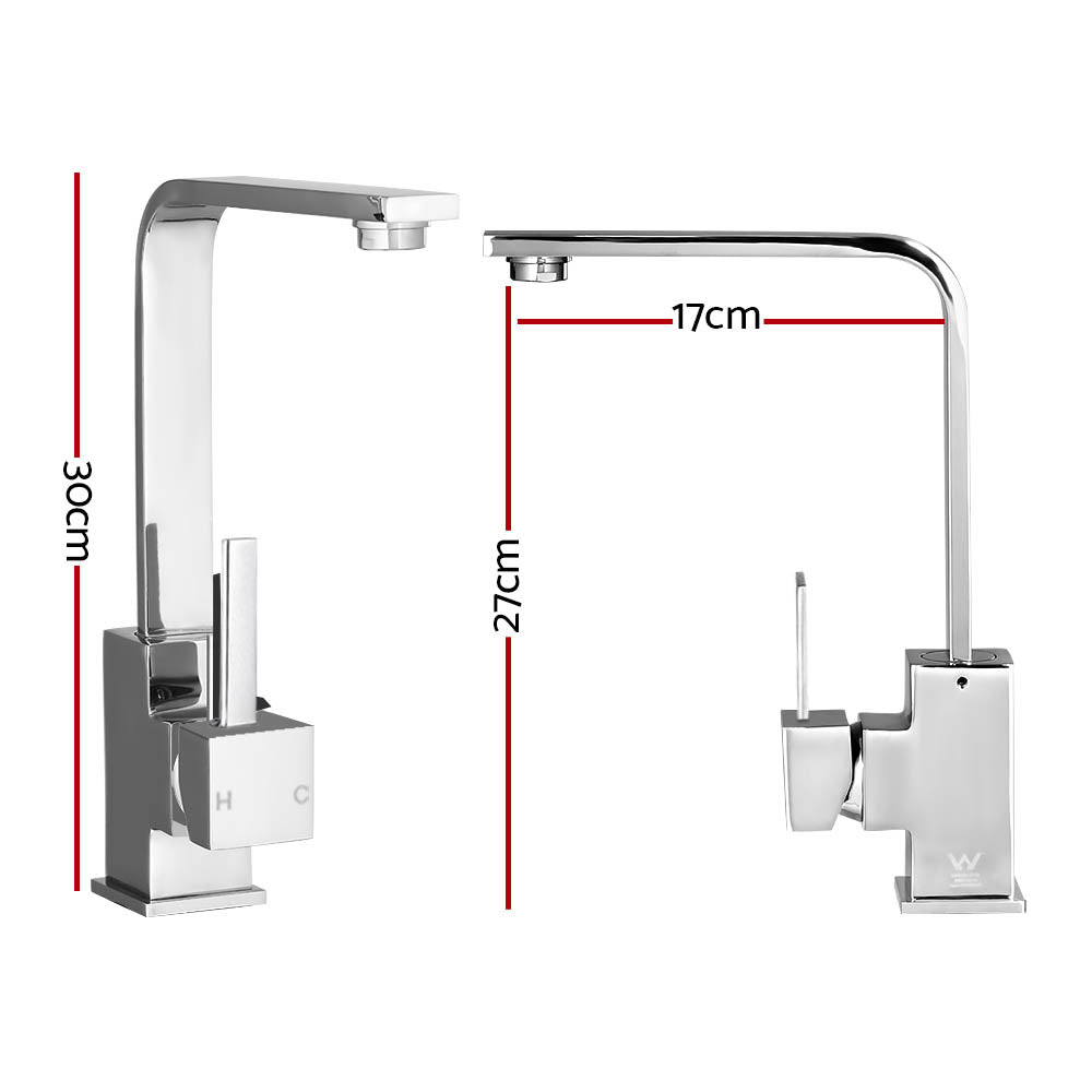 Cefito Pull Out Kitchen Mixer Tap Chrome Stainless Steel