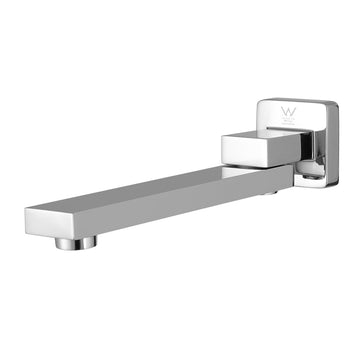 Cefito Wall Bath Spout Chrome Brass Square Swivel Bathroom Tap
