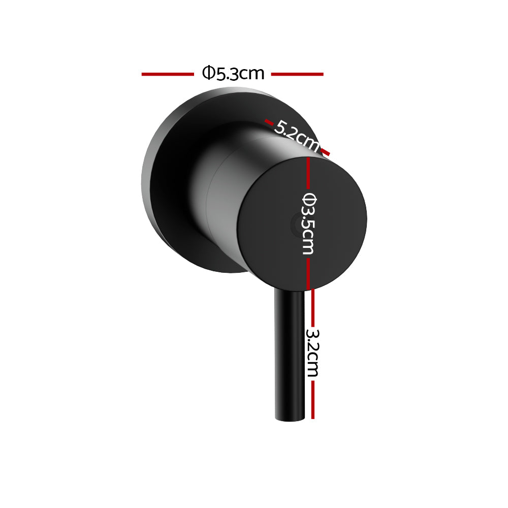 Cefito Basin Twin Tap with Ceramic Disc Cartridge Matte Black