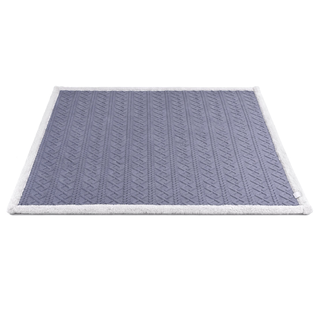 Giselle Fleece Throw Blanket Double-Sided 203x230cm Grey
