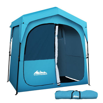 Weisshorn Pop-up Camping Shower Toilet Tent Privacy Portable 2-3 Blue