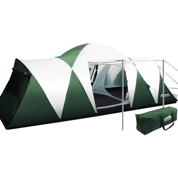 Weisshorn 12-Person Dome Tent Heavy Duty Waterproof Green