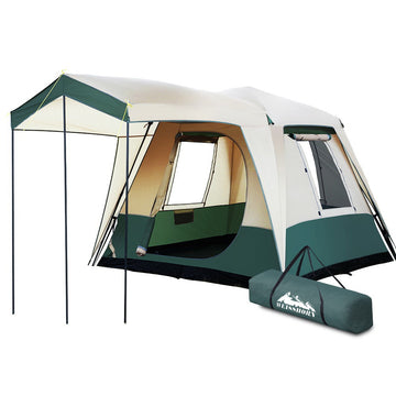 Weisshorn Pop Up Dome Tent 4-Person 258cm Green