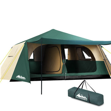 Weisshorn 8-Person Pop Up Dome Tent Green