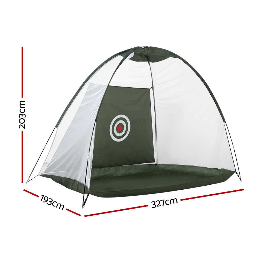 Everfit Portable Golf Practice Net Driving Range Target 3m Dark Green