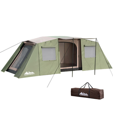 Weisshorn Instant 10-Person Camping Tent Weather Protection Green