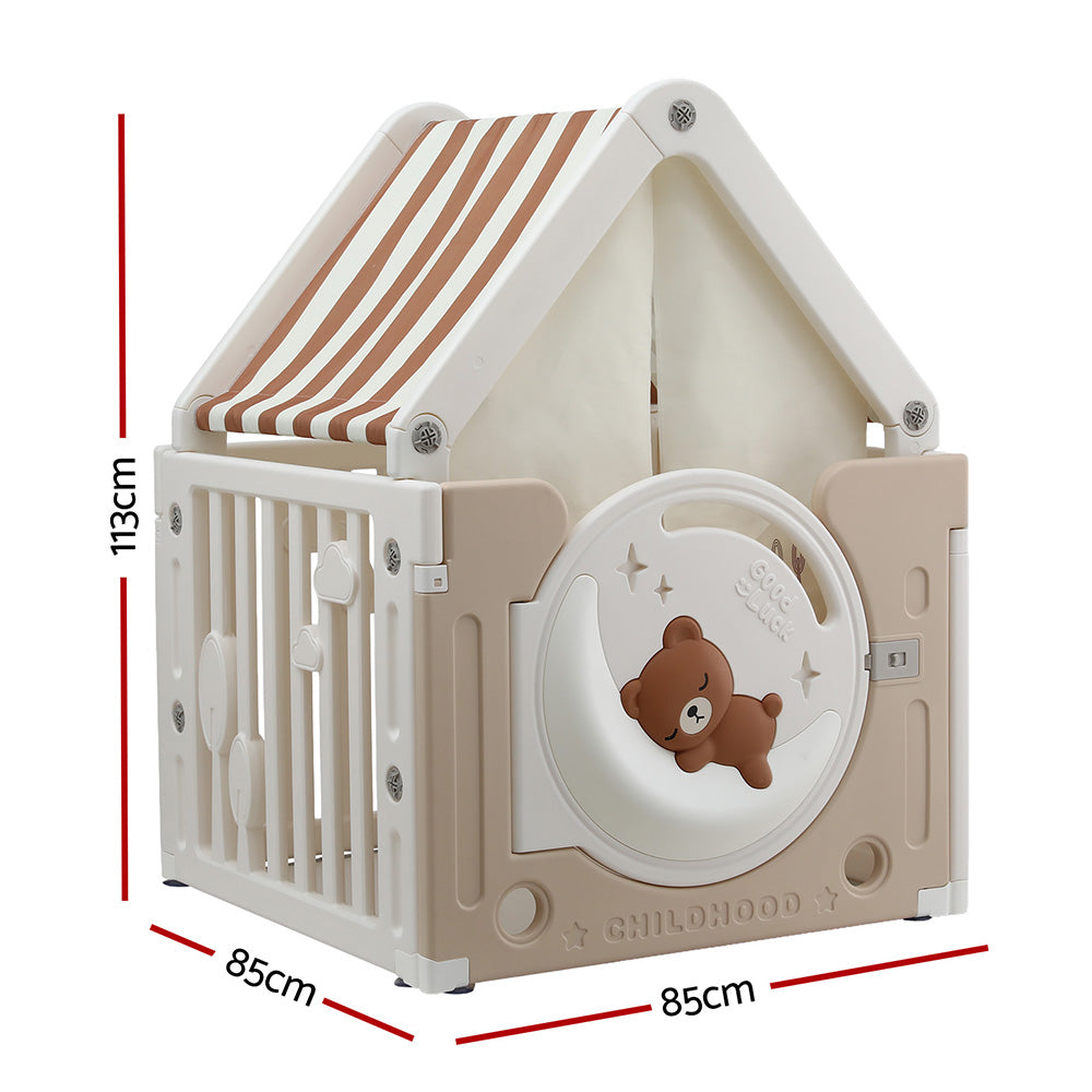 Keezi Kids Indoor Outdoor Play Tent Playhouse Castle 85cm