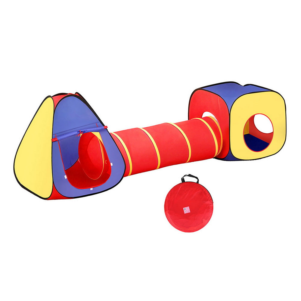 Keezi 3-in-1 Pop Up Kids Play Tent Tunnel Castle