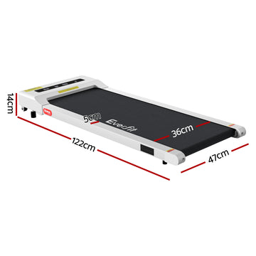 Everfit Walking Pad Under Desk Treadmill 360mm White