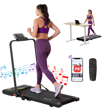 Everfit 2-in-1 Under Desk Walking Pad Treadmill Black