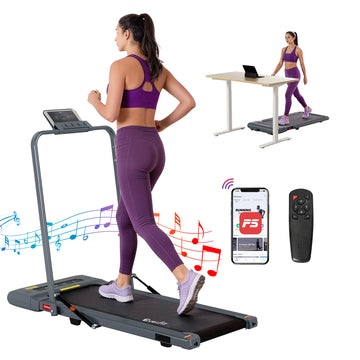 Everfit 2-in-1 Under Desk Walking Pad Treadmill Grey