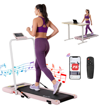 Everfit 2-in-1 Under Desk Walking Pad Treadmill Pink