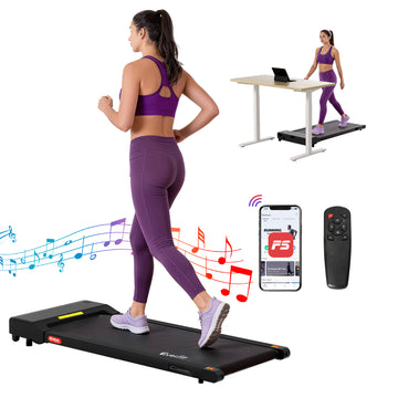 Everfit Walking Pad Treadmill Under Desk 400mm Black