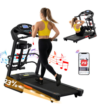 Everfit Treadmill with Massager for Home Gym 480mm