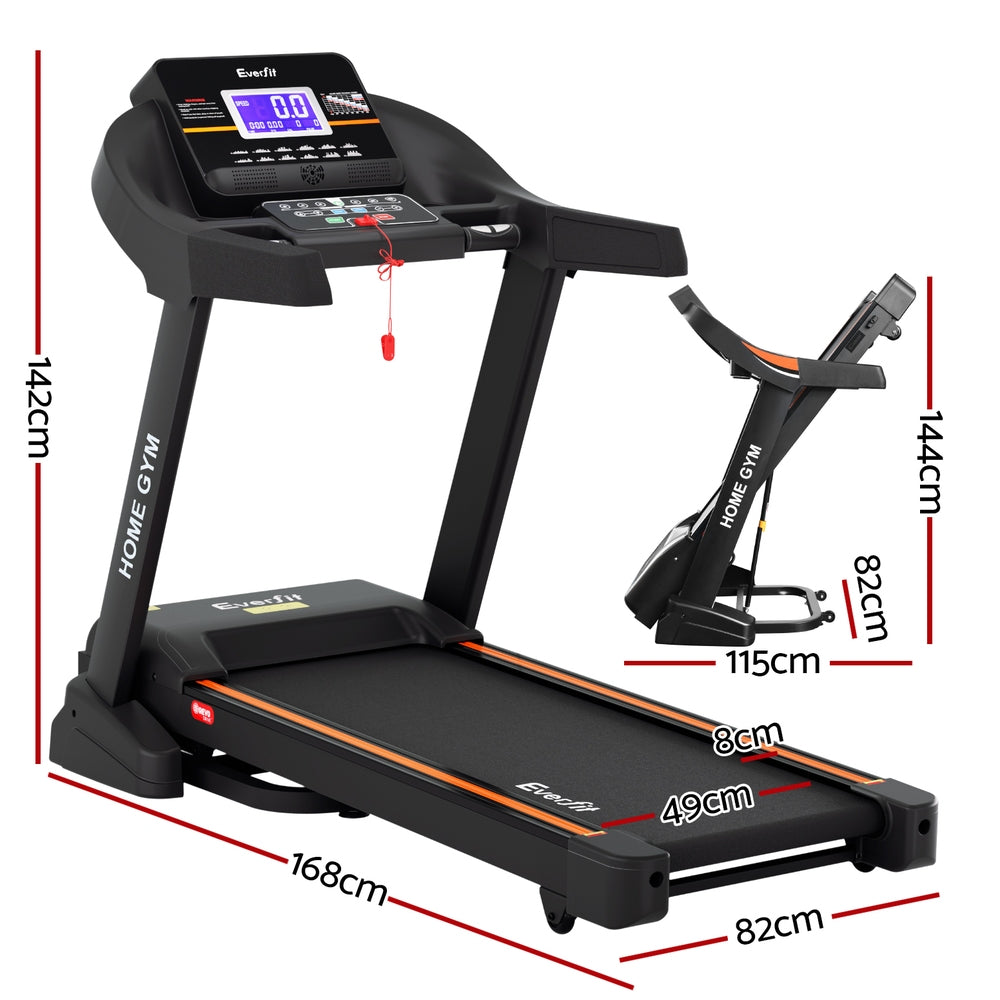 Everfit Auto Incline Treadmill for Home Gym 490mm