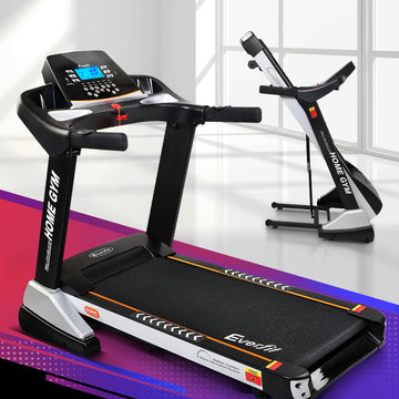 Everfit Spring Suspension Treadmill 15-Level Auto Incline 125cm Running Belt 150kg Capacity
