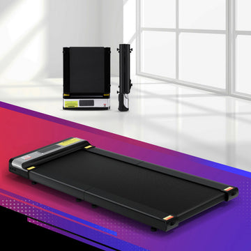 Everfit Under-Desk Walking Pad Treadmill Foldable Black