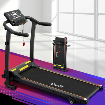 Everfit Electric Treadmill 1HP 12 Speed Levels Foldable Home Gym 100kg Capacity