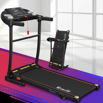 Everfit Folding Treadmill Cardio Exercise Equipment 100kg Black