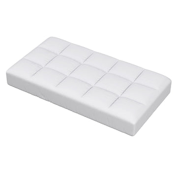 Giselle Bedding Baby Cot Mattress Topper Bamboo 750GSM White